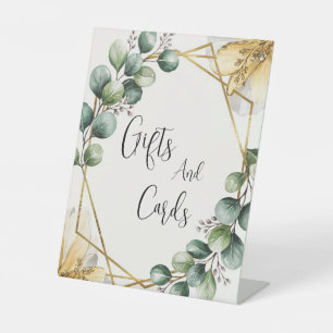 Signe De Table Cartes et Cadeaux de Mariage à la Peinture à l'Eau