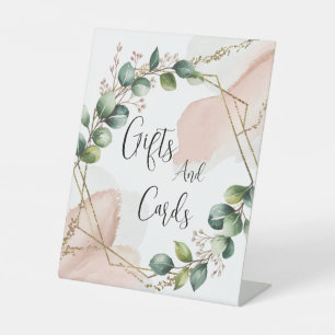 Signe De Table Cartes et Cadeaux de Mariage à la Peinture à l'Eau