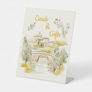 Signe De Table Cartes et Cadeaux de Mariage Campagne Italienne