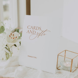 Signe De Table Cartes et Cadeaux de Mariage de Calligraphie Moder