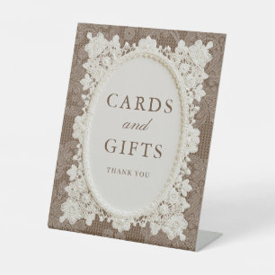 Signe De Table Cartes et Cadeaux de Mariage en Dentelle de Broder