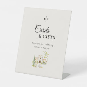Signe De Table Cartes et Cadeaux de Mariage Toscans