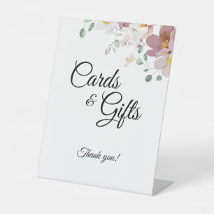 Signe De Table Cartes et cadeaux de mariage Vintage rose mauve
