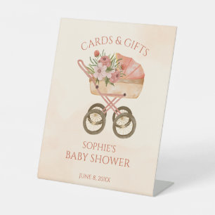 Signe De Table Cartes et cadeaux de transport pour bébés Baby sho