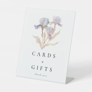 Signe De Table Cartes et cadeaux élégants Iris