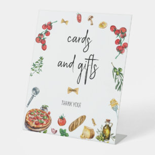 Signe De Table Cartes et cadeaux enseigne de style italien