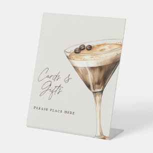 Signe De Table Cartes et cadeaux Espresso Martini Fête des mariée