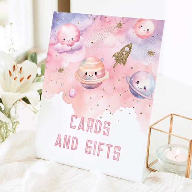 Signe De Table Cartes et cadeaux Extérieur planètes fête d'annive (Créateur téléchargé)