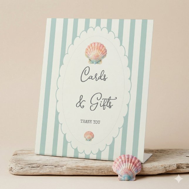 Signe De Table Cartes et Cadeaux Fête de Mariage Côtière  (Créateur téléchargé)