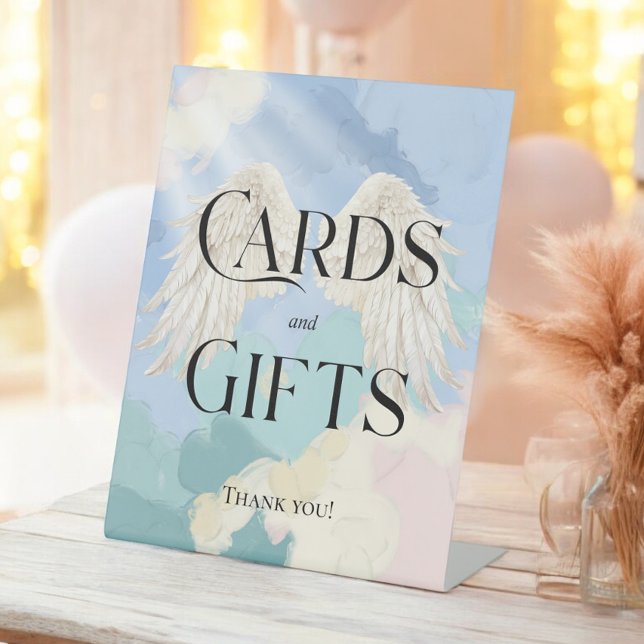 Signe De Table "Cartes et cadeaux" Heaven envoyé (Créateur téléchargé)