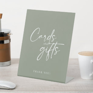 Signe De Table Cartes et cadeaux minimalistes modernes