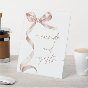 Signe De Table Cartes et cadeaux Mocha Bow
