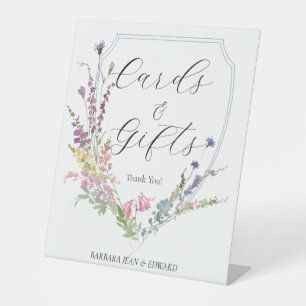 Signe De Table Cartes et cadeaux pour Fleur sauvage périphérique