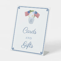 Cartes Et Cadeaux Rouge Blanc Et Bleu Élégants