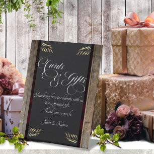 Signe De Table Cartes et cadeaux - Ruban Bourgogne
