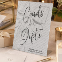 Cartes et Cadeaux Simples Rétro Blancs Écriture Sc