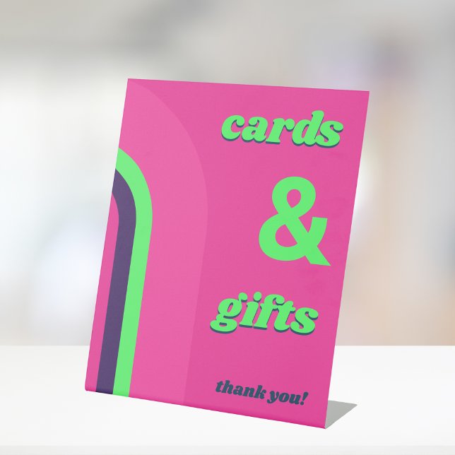 Signe De Table Cartes et Mariages cadeaux Super Hot Pink (Créateur téléchargé)