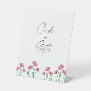 Signe De Table Cartes florales et affiche cadeaux