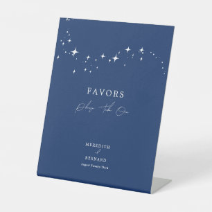 Signe De Table Celestial Elegant Marine Blue Wedding Favore
