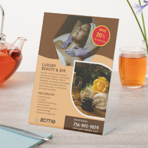 Signe De Table Centre spa personnalisé