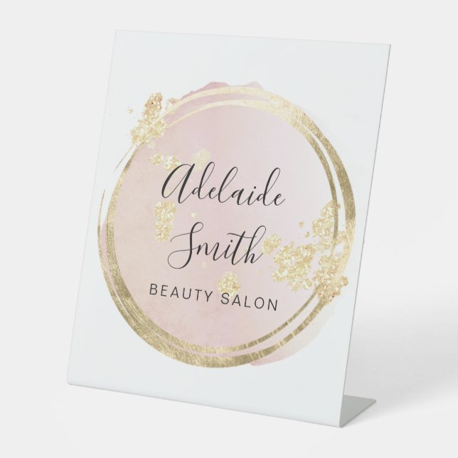 Signe De Table cercle rose (Recto)