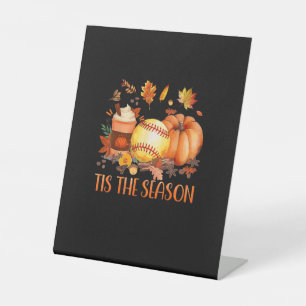 Signe De Table C'Est La Saison Citrouille Leaf Latte Fall Softbal
