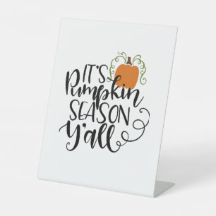 Signe De Table C'est la saison des citrouilles, vous tous