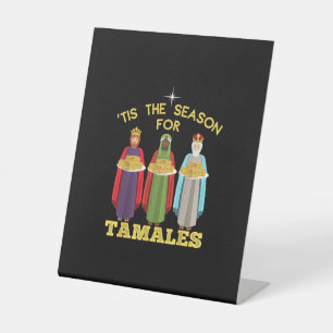Signe De Table C'est la saison des tamales, Noël mexicain amusant