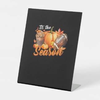 Signe De Table C'est la saison Latte de feuille de citrouille de