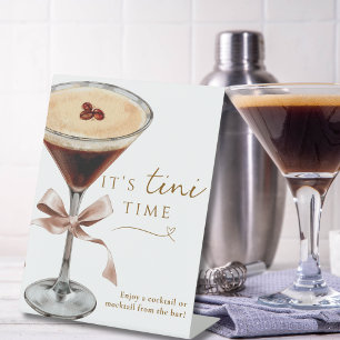 Signe De Table C'est le bar à cocktails Espresso Martini Tini Tim