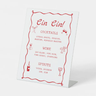 Signe De Table C'Est Plus Fête des mariées Cin Cin Cocktails Bar