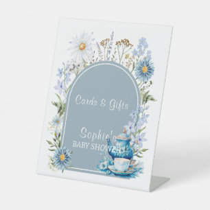 Signe De Table C'est Tea Time Dusty Blue Garden Cartes & Cadeaux