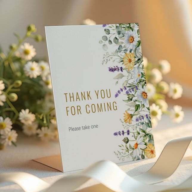 Signe De Table Chamomile & Eucalyptus Thanks for Coming (Créateur téléchargé)