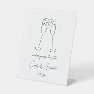 Signe De Table Champagne Verre Champagne Toast Mariage Bar