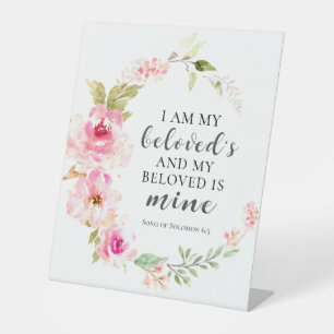 Signe De Table Chanson de Salomon 6:3 Je suis le Mariage de mon b