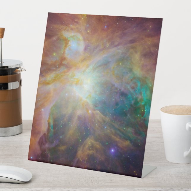 Signe De Table Chaos au cœur du composite Spitzer Hubble d'Orion (In SItu)