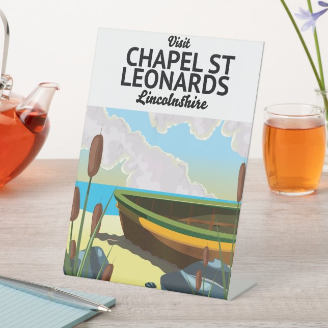 Signe De Table chapelle st leonards, affiche de vacances dans le  (In SItu)
