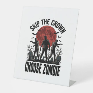 Signe De Table Chemise de princesse zombie Graphique d'horreur vi
