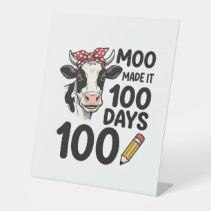 Signe De Table Chemise de vache 100 jours Gravure vintage design