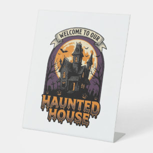 Signe De Table Chemise Maison Hantée Vintage Halloween Bienvenue