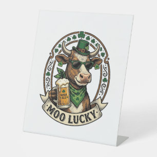 Signe De Table Chemise vache irlandaise design bière vintage St P