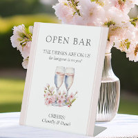 Cherry Blossom Mariage Funny Open Bar