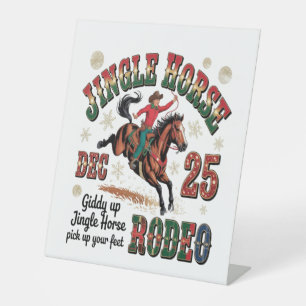 Signe De Table Cheval Jingle Rodeo de Noël
