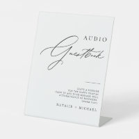 Chic Calligraphy Mariage Téléphone Audio Livre d'o