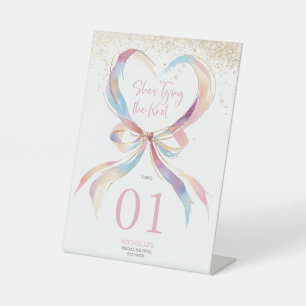 Signe De Table Chic Elle noue la Fête des mariées de la bow rose 