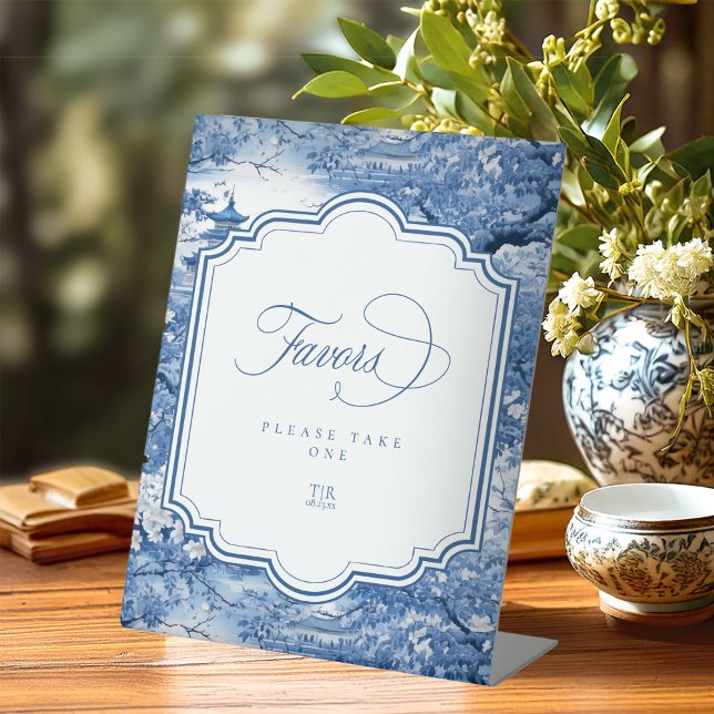 Signe De Table Chinoiserie Mariage Favors Motif ID1094 (Créateur téléchargé)
