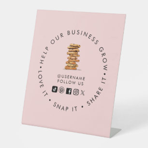 Signe De Table Chocolat Chip Boulangerie de biscuits Suivez les m