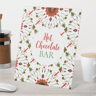 Signe De Table Christmas Ladybug Hot Chocolate Bar