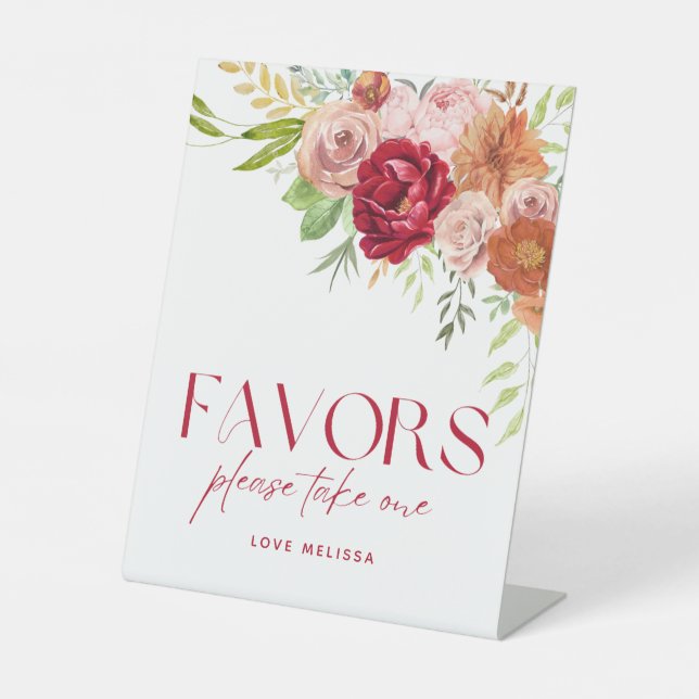 Signe De Table Chute dans l'amour Fête des mariées favorise les s (Recto)