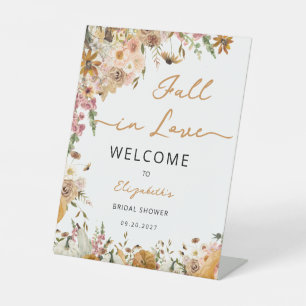 Signe De Table Chute de citrouille en amour Chute de Fête des mar